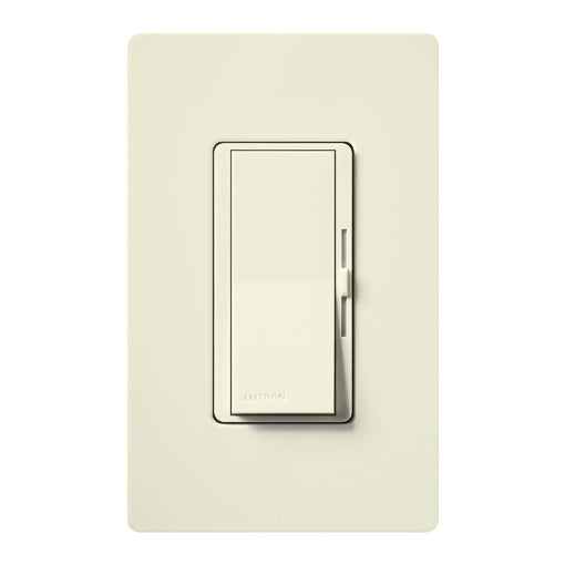 Lutron Diva ELV Dimmer Switch w/ Night Light, 300W, Single Pole/3-Way, Neutral Required, 120V, DVSCELV-303P-BI, Biscuit