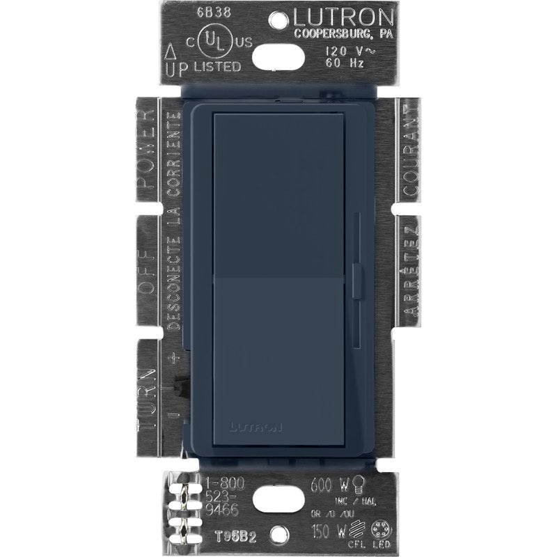 Lutron Diva ELV Dimmer Switch w/ Night Light, 300W, Single Pole/3-Way, Neutral Required, 120V, DVSCELV-303P-DE, Deep Sea
