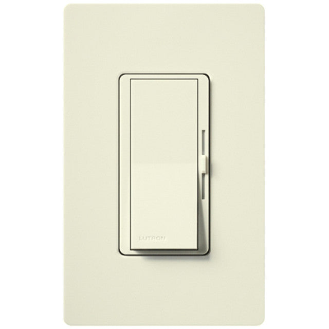 Lutron Diva MLV Dimmer Switch w/ Night Light, 800W (1000VA), Single Pole/3-Way, No Neutral Required, 120V, DVSCLV-103P-BI, Biscuit