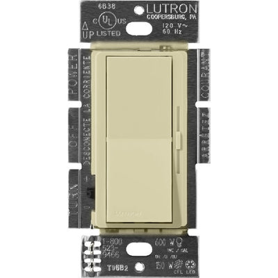 Lutron Diva MLV Dimmer Switch w/ Night Light, 800W (1000VA), Single Pole, No Neutral Required, 120V, DVSCLV-10P-SA, Sage