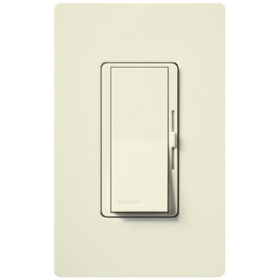 Lutron Diva MLV Dimmer Switch w/ Night Light, 450W (600VA), Single Pole, No Neutral Required, 120V, DVSCLV-600P-BI, Biscuit