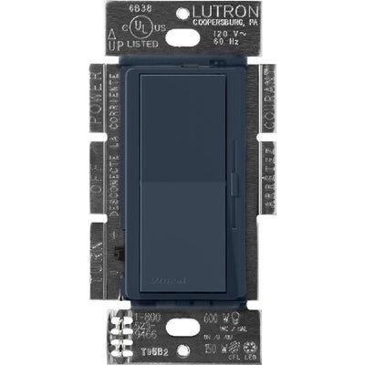 Lutron Diva 0-10V Dimmer Switch, 8A, 50mA Sink, Single-Pole/3-Way, No Neutral Required, 120V, DVSCSTV-DE, Deep Sea