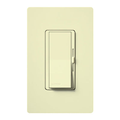 Lutron Diva 0-10V Dimmer Switch, 30mA Sink, 24V, Single-Pole/3-Way, Power Pack Required for 120V Switching, DVTV-AL, Almond