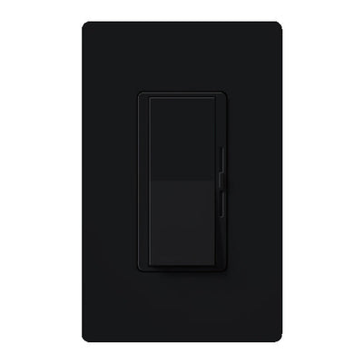 Lutron Diva 0-10V Dimmer Switch, 30mA Sink, 24V, Single-Pole/3-Way, Power Pack Required for 120V Switching, DVTV-BL, Black