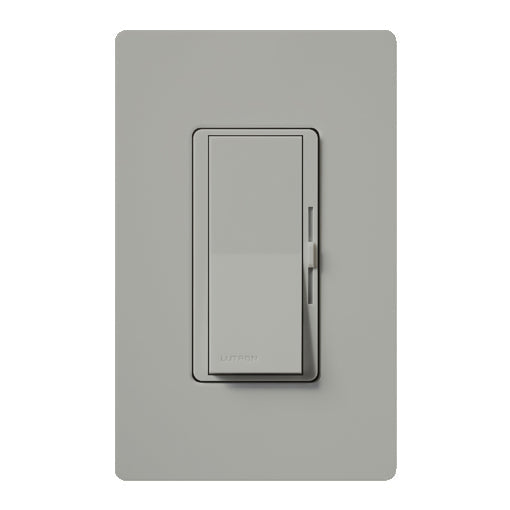 Lutron Diva 0-10V Dimmer Switch, 30mA Sink, 24V, Single-Pole/3-Way, Power Pack Required for 120V Switching, DVTV-GR, Gray