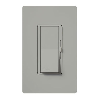 Lutron Diva 0-10V Dimmer Switch, 30mA Sink, 24V, Single-Pole/3-Way, Power Pack Required for 120V Switching, DVTV-GR, Gray