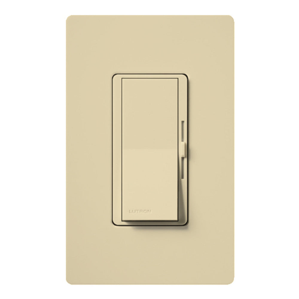 Lutron Diva 0-10V Dimmer Switch, 30mA Sink, 24V, Single-Pole/3-Way, Power Pack Required for 120V Switching, DVTV-IV, Ivory