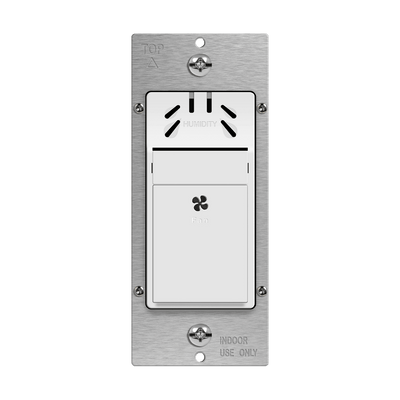 Humidity Sensor Wall Switch, Neutral Wire Required, Single Pole