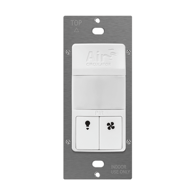 Air Circulator Timer with 180° PIR Motion Sensor Wall Switch