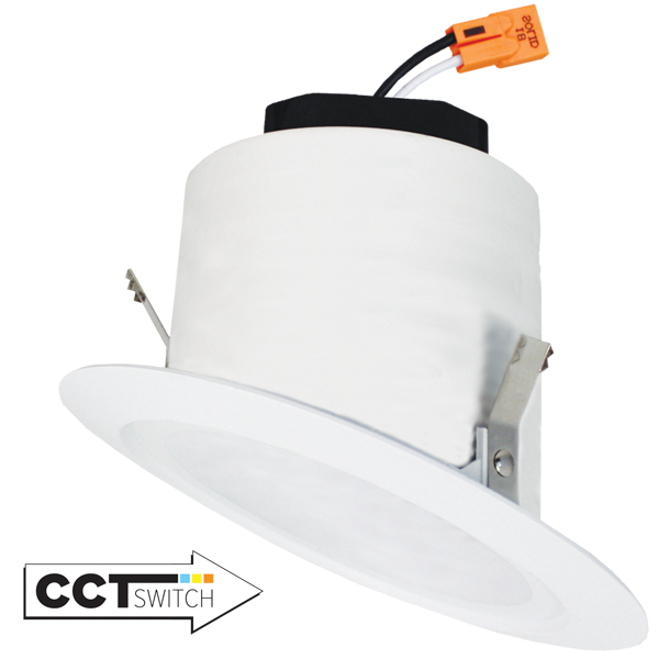 4″ Sloped Ceiling LED Reflector Insert with 5-CCT Switch