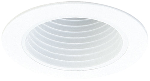 4" Stepped Phenolic Deep Baffle with Die-Cast Ring Trim