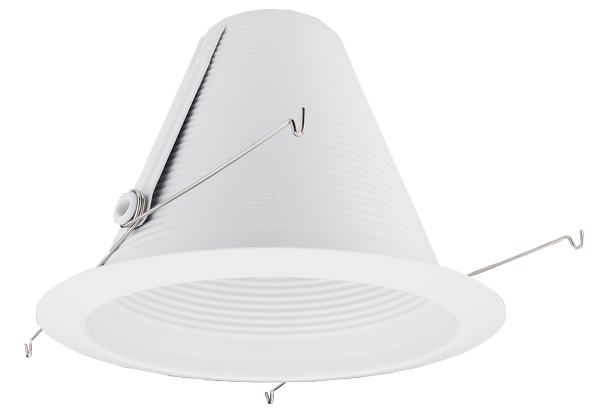 6" Airtight Metal Baffle Cone with Torsion Springs Trim