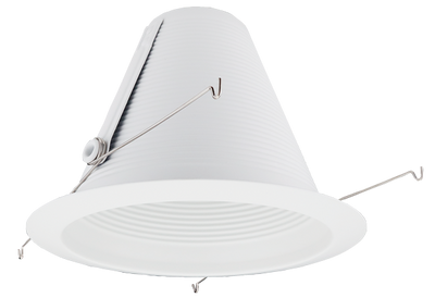 6" Airtight Metal Baffle Cone with Torsion Springs Trim