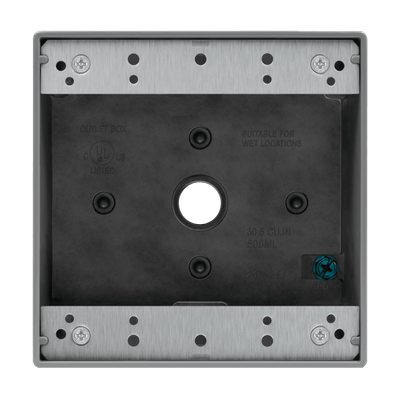 1/2 in. 2-Gang 3-Holes Weatherproof Box
