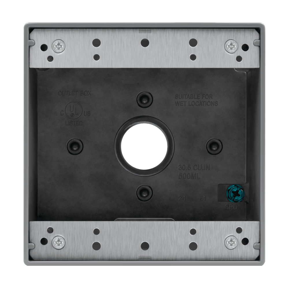 3/4 in. 2-Gang 3-Holes Weatherproof Box