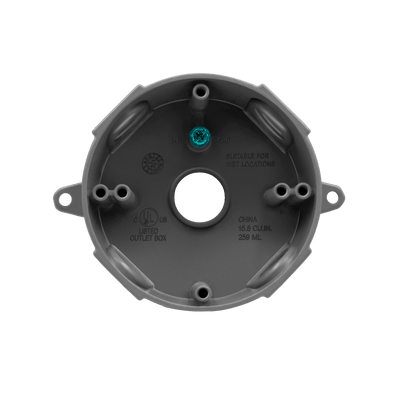 Round 4 with Five 3/4 Holes Weatherproof Box