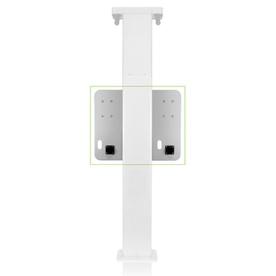 Leviton EPCM2-OF3 Mounting Template for Dual Mount Charging Station Pedestal, Side/Side with Retractable Cord Management. For