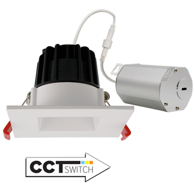 2" LED Square Reflector with 5-CCT Switch