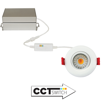 3" Ultra Slim LED Gimbal Lights (600 lm)