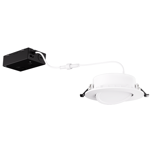 4" 120/277/347V LED Recessed Gimbal Downlight with 5-CCT Switch