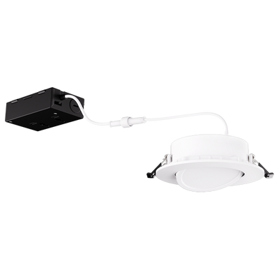 4" 120/277/347V LED Recessed Gimbal Downlight with 5-CCT Switch