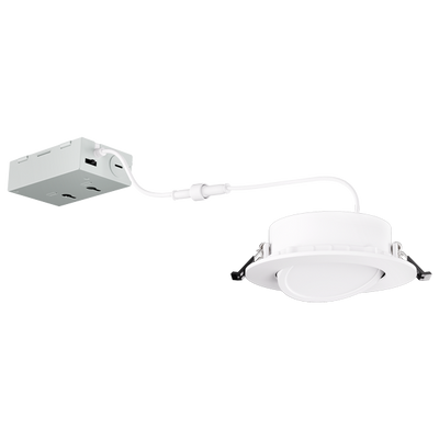 4" LED Recessed Gimbal Downlight with 5-CCT Switch