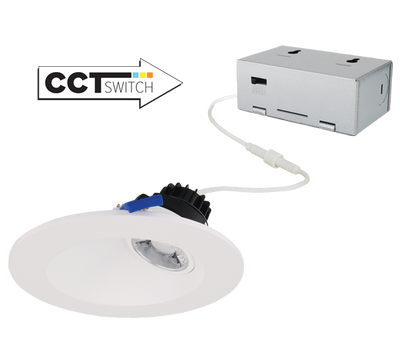 4" LED Sloped Round Regressed Gimbal with 5-CCT Switch