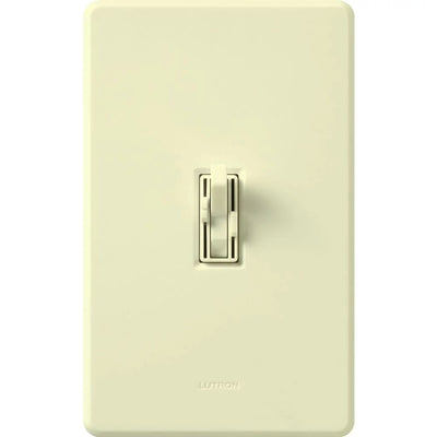 Lutron Ariadni Dual Fan/Light Control, Single 1.5A Fan and 300W Incandescent/Halogen Light, 120V, Single Pole, AY2-LFSQ-AL, Almond
