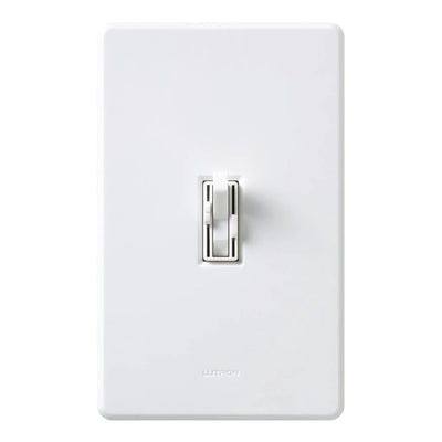 Lutron Ariadni Dual Fan/Light Control, Single 1.5A Fan and 300W Incandescent/Halogen Light, 120V, Single Pole, AY2-LFSQH-WH, White