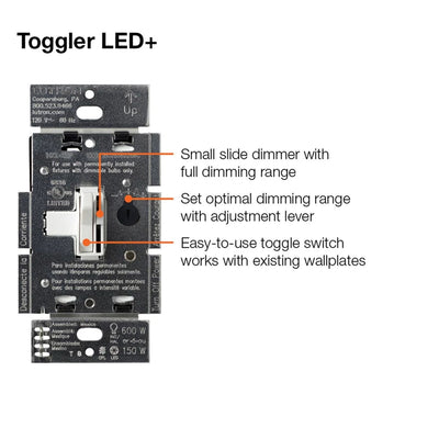 Lutron Ariadni LED+ Dimmer Switch, 150W LED, Single Pole/3-Way, No Neutral Required,120V, AYCL-153P-WH, White