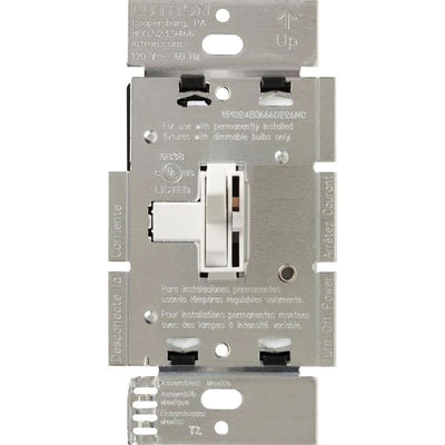Lutron Ariadni Magnetic Low-Voltage Dimmer Switch, 450W/600VA, Single Pole/3-Way, 120V, AYLV-603P-WH, White
