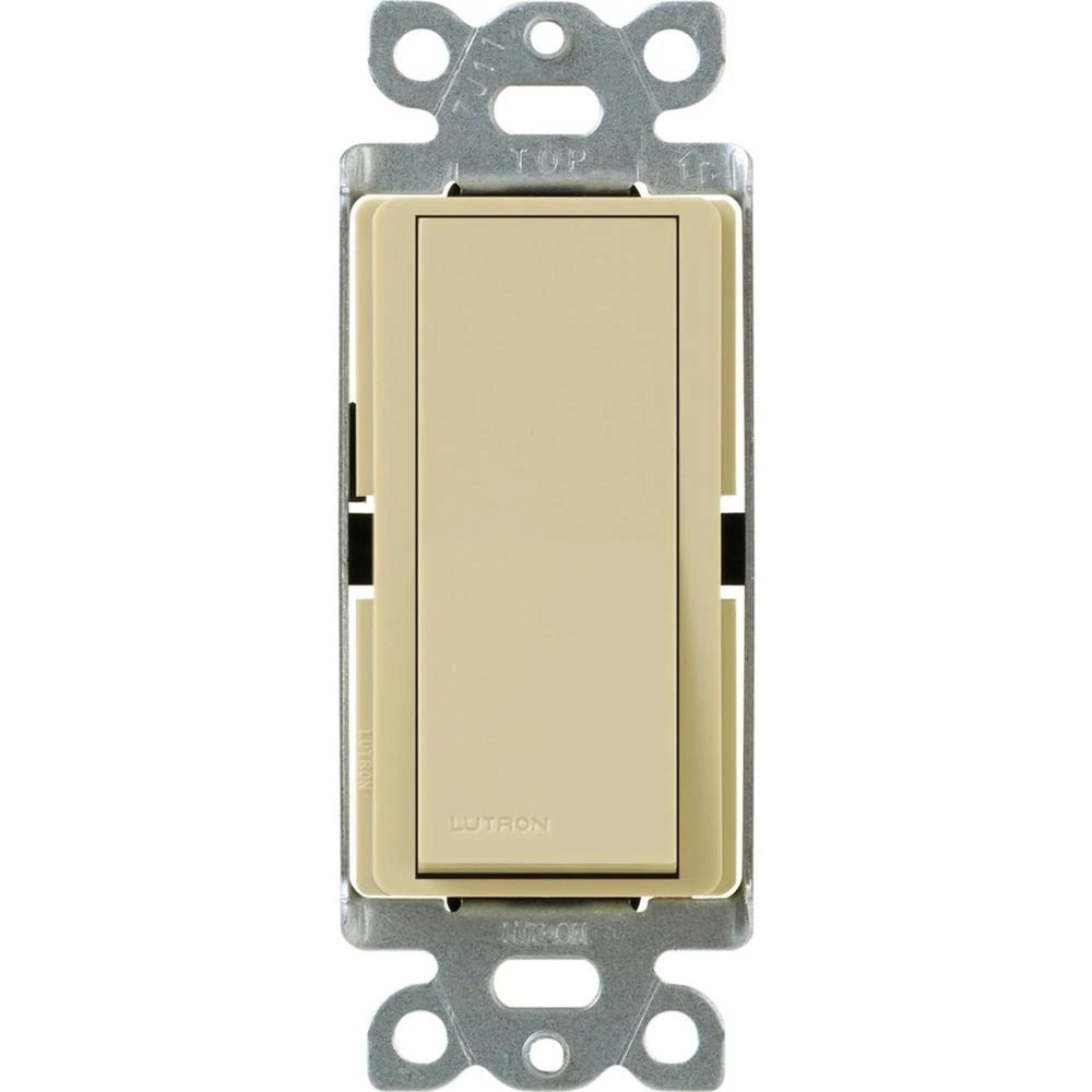 Lutron Claro 4-Way, On/Off Rocker Switch, 15A, Gloss Finish, CA-4PS-IV, Ivory