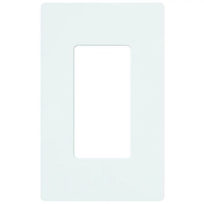 Lutron Claro 1 Gang Wall Plate (300-Pack) for Decorator/Designer Paddle Switches and Dimmers, Gloss Finish, CW-1-WH-300, White