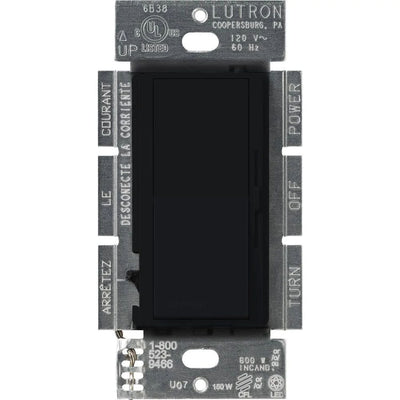 Lutron Diva LED+ Dimmer Switch, 250W LED, Single Pole/3-Way, No Neutral Required, 120V, DVCL-253P-BL, Black