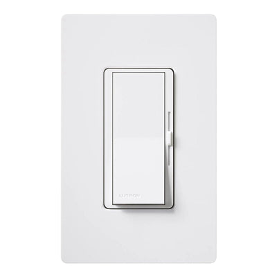 Lutron Diva LED+ Dimmer Switch, 250W LED, Single Pole/3-Way, No Neutral Required, 120V, DVCL-253PH-WH, White