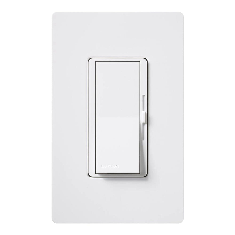 Lutron Diva LED+ Dimmer Switch, 250W LED, Single Pole/3-Way, No Neutral Required, 120V, DVCL-253P-WH, White