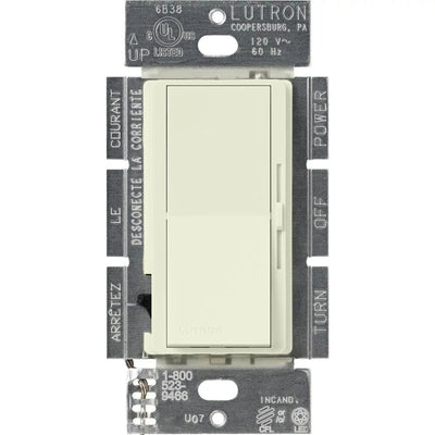 Lutron Diva LED+ Dimmer Switch, 250W LED, Single Pole/3-Way, No Neutral Required, 120V, DVSCCL-253P-BI, Biscuit