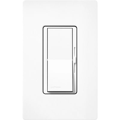 Lutron Diva LED+ Dimmer Switch, 250W LED, Single Pole/3-Way, No Neutral Required, 120V, DVSCCL-253P-BW, Brilliant White