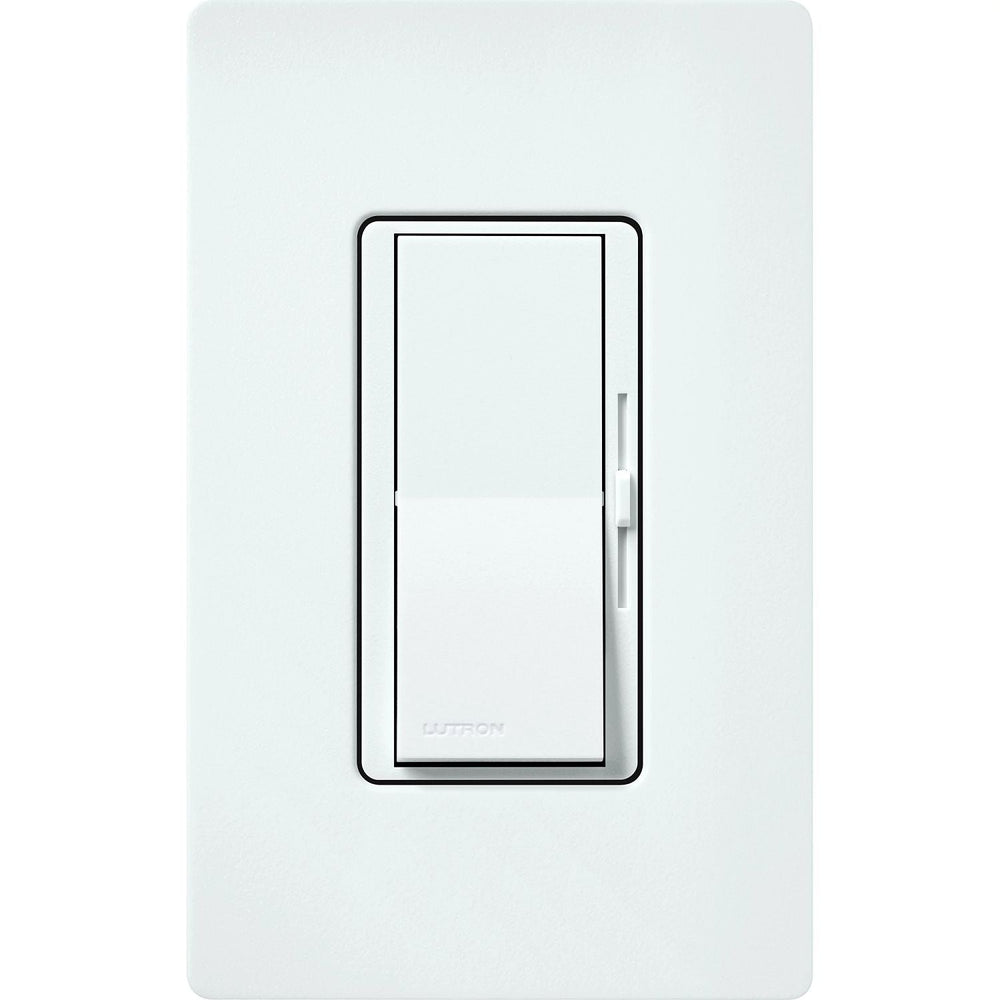 Lutron Diva LED+ Dimmer Switch, 250W LED, Single Pole/3-Way, No Neutral Required, 120V, DVSCCL-253P-GL, Glacier White