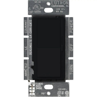 Lutron Diva LED+ Dimmer Switch, 250W LED, Single Pole/3-Way, No Neutral Required, 120V, DVSCCL-253P-MN, Midnight