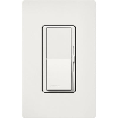 Lutron Diva LED+ Dimmer Switch, 250W LED, Single Pole/3-Way, No Neutral Required, 120V, DVSCCL-253P-RW, Architectural White