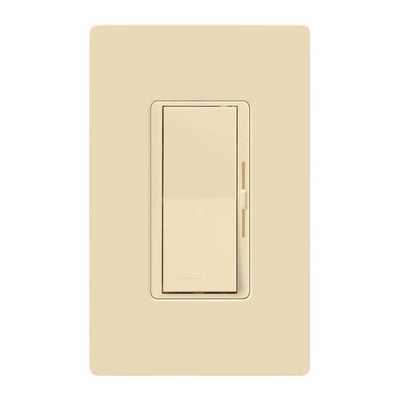 Lutron Diva LED+ Dimmer Switch with Wall Plate, 150W LED, Single Pole/3-Way, No Neutral Required, 120V, DVWCL-153PH-IV, Ivory