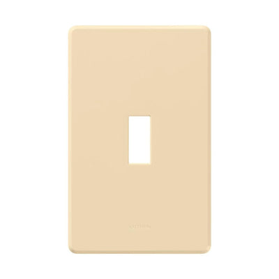Lutron Fassada 1 Gang Wall Plate for Traditional Style Dimmers or Switches, Gloss Finish, FG-1-IV, Ivory