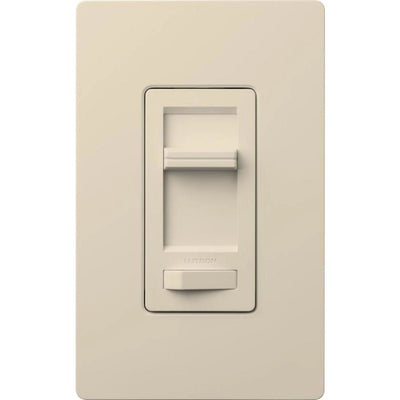 Lutron Lumea Quiet 3-Speed Fan Control, No Neutral Required, 1.5A 3-Speed Ceiling Fan, 120V, Single Pole/3-Way, LEFSQ-FH-LA, Light Almond