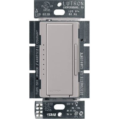 Lutron Maestro LED+ Dimmer Switch, 150W LED, Single Pole/Multi-Location, No Neutral Required,120V, MACL-153M-GR, Gray