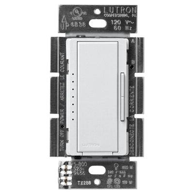 Lutron Maestro LED+ Dimmer Switch, 150W LED, Single Pole/Multi-Location, No Neutral Required,120V, MACL-153M-PD, Palladium