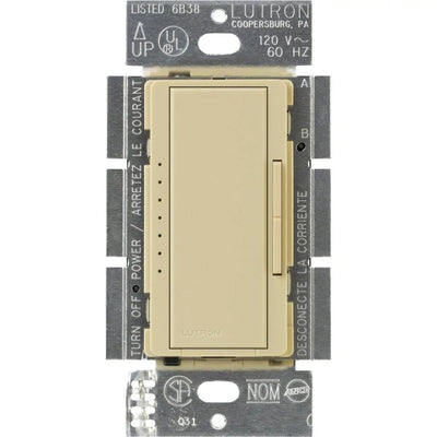 Lutron Maestro ELV Dimmer Switch, 600W, Single-Pole/Multi-Location, Neutral Required, 120V, MAELV-600-IV, Ivory
