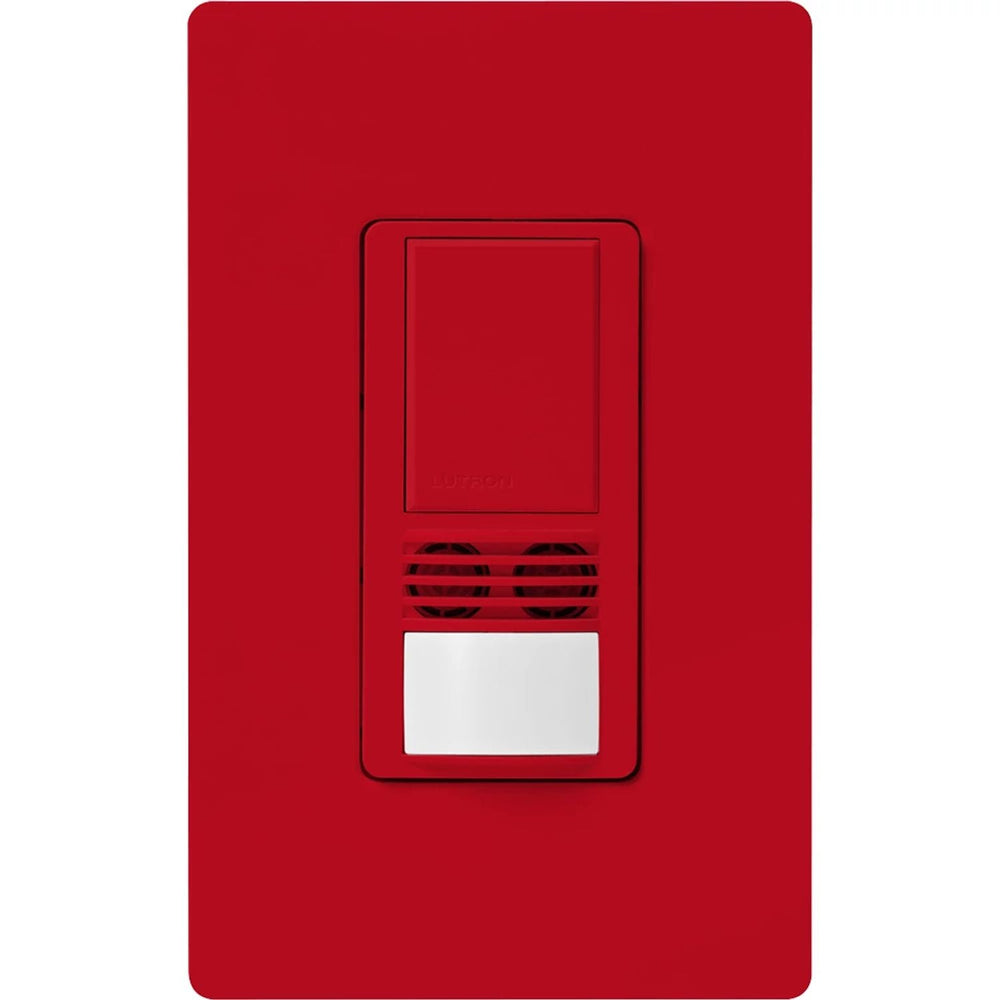 Lutron Maestro Dual-Tech Motion Sensor Switch, 6A, 120-277V, Single Pole, Ground or Neutral Required, MS-A102-HT, Hot