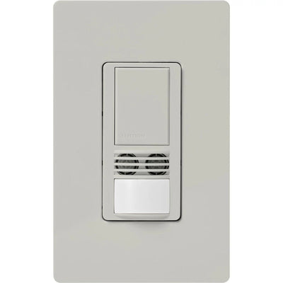 Lutron Maestro Dual-Tech Motion Sensor Switch, 6A, 120-277V, Single Pole, Ground or Neutral Required, MS-A102-PD, Palladium
