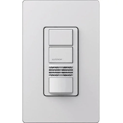 Lutron Maestro Dual Circuit Dual-Tech Motion Sensor Switch, 6A, 120-277V, Single Pole, Ground or Neutral Required, MS-A202-PD, Palladium